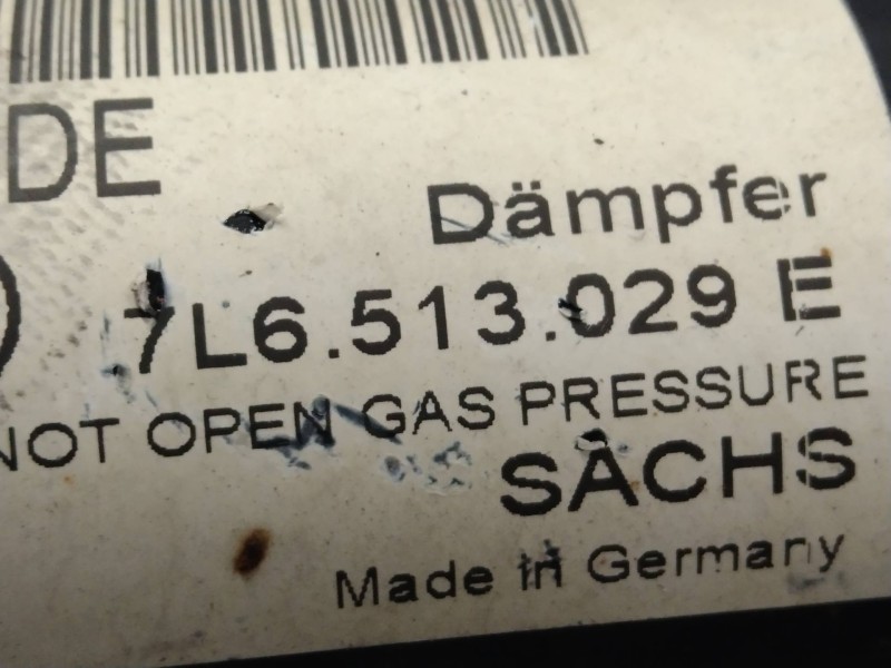 Recambio de amortiguador trasero para volkswagen touareg (7la) 3.0 v6 tdi dpf referencia OEM IAM 7L6513029E  