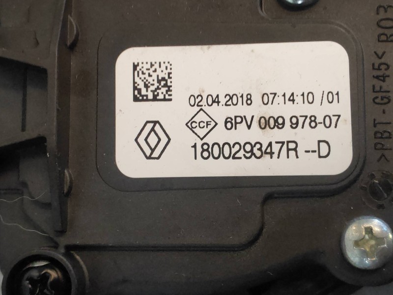 Recambio de potenciometro pedal para renault captur life referencia OEM IAM 180029347R 6PV00997807 