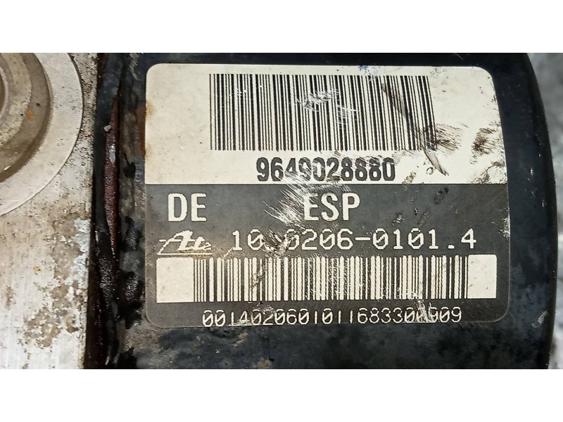 Recambio de abs para citroen c2 vtr referencia OEM IAM 10096011253 10020601014 9649028880