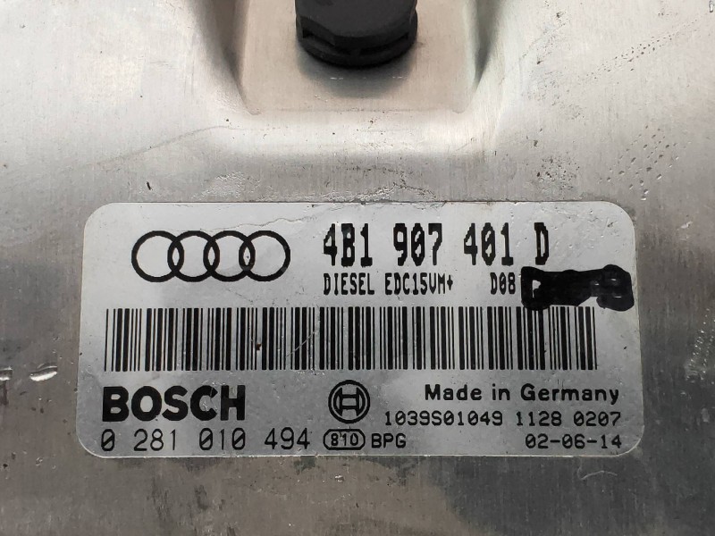 Recambio de centralita motor uce para audi a6 berlina (4b2) 2.5 tdi referencia OEM IAM 0281010494 4B1907401D BOSCH