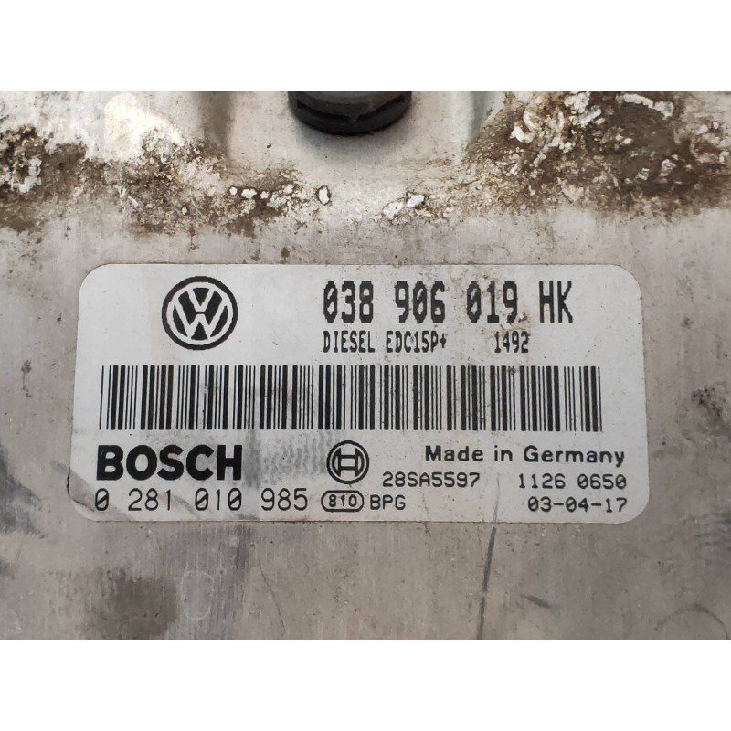 Recambio de centralita motor uce para seat leon (1m1) sport f.r. 4x4 referencia OEM IAM 0281010985 038906019HK BOSCH