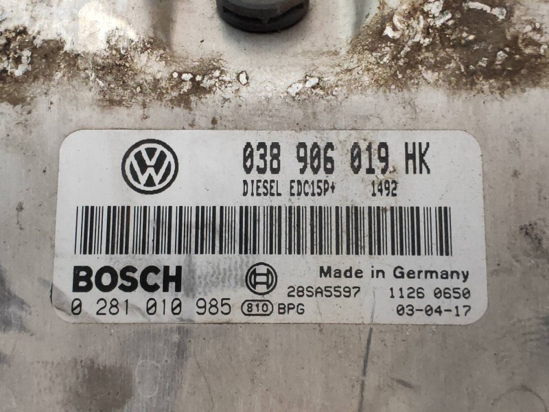 Recambio de centralita motor uce para seat leon (1m1) sport f.r. 4x4 referencia OEM IAM 0281010985 038906019HK BOSCH