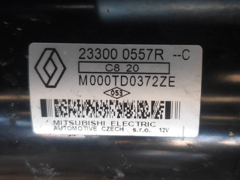 Recambio de motor arranque para renault captur life referencia OEM IAM M000TD0372ZE 233000557RC 