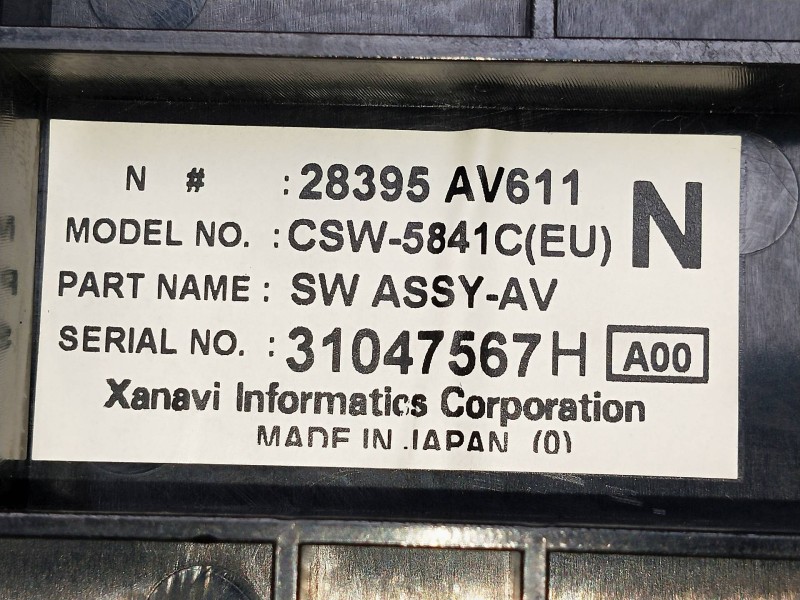 Recambio de mando calefaccion / aire acondicionado para nissan primera berlina (p12) 1.9 16v turbodiesel cat referencia OEM IAM 