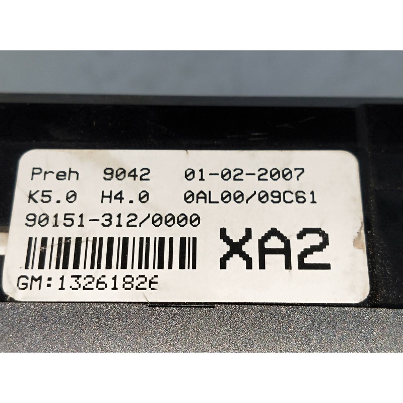 Recambio de mando calefaccion / aire acondicionado para opel astra gtc 1.6 16v referencia OEM IAM 90151312 13261826 