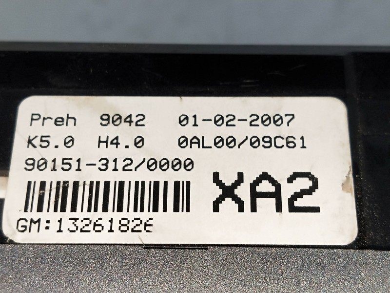 Recambio de mando calefaccion / aire acondicionado para opel astra gtc 1.6 16v referencia OEM IAM 90151312 13261826 