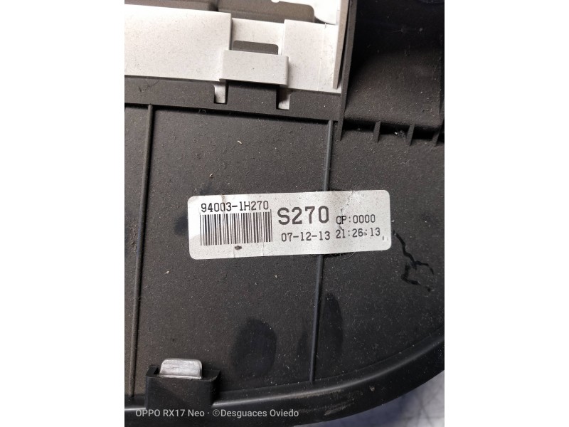 Recambio de cuadro instrumentos para kia cee´d sporty wagon ex referencia OEM IAM 940031H270 S270 
