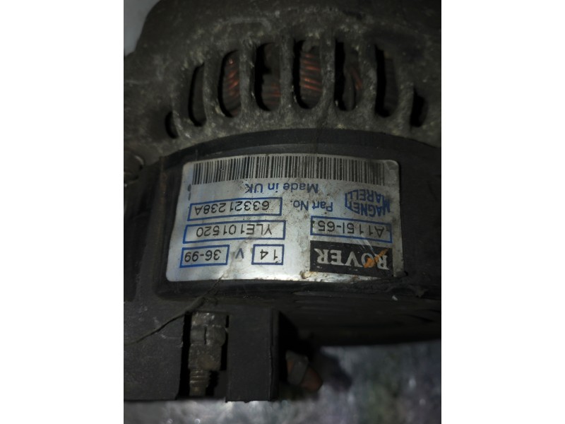 Recambio de alternador para mg rover serie 400 (rt) 414 i (5-ptas.) referencia OEM IAM 63321238  