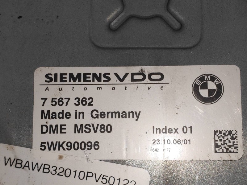 Recambio de centralita motor uce para bmw serie 3 coupe (e92) 325i referencia OEM IAM 5WK90096 7567362 
