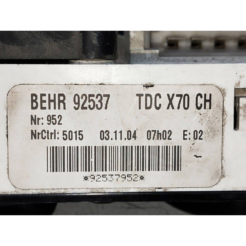 Recambio de mando calefaccion / aire acondicionado para opel movano (2004 =>) combi medio techo elevado l2h2 2.8t referencia OEM