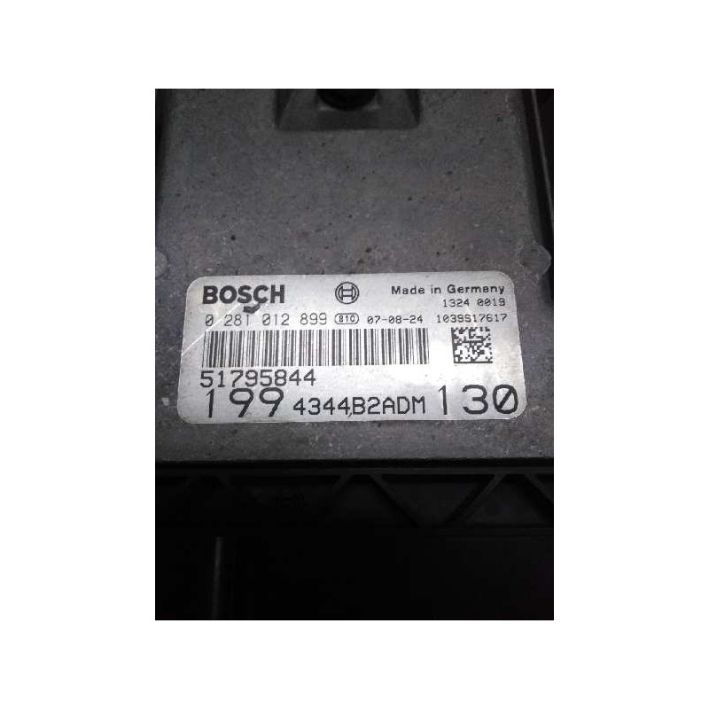 Recambio de centralita motor uce para fiat grande punto (199) 1.9 8v jtd cat referencia OEM IAM 0281012899 51795844 1994344B2ADM