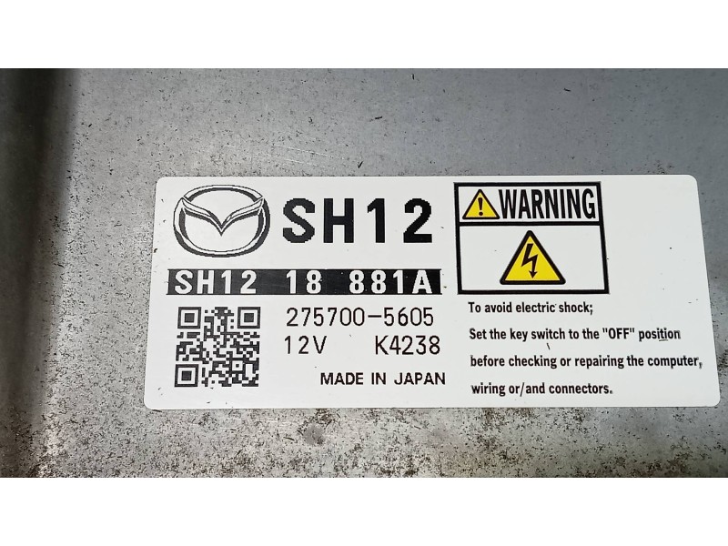 Recambio de centralita motor uce para mazda 3 lim. () luxury referencia OEM IAM 2757005605 SH1218881A 