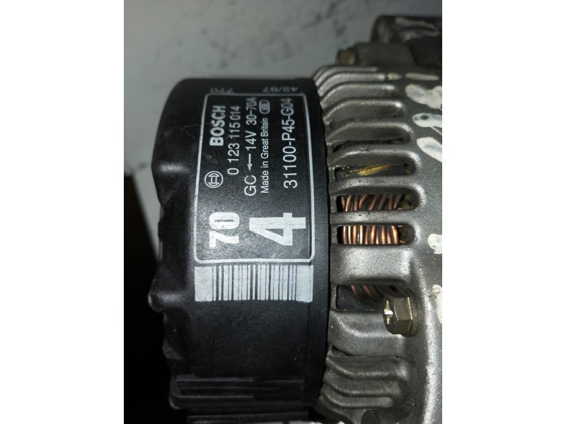 Recambio de alternador para mg rover serie 600 (rh) 618 i referencia OEM IAM 0123115014   Recambio de alternador para mg rover serie 600 (rh) 618 i referencia OEM IAM 0123115014