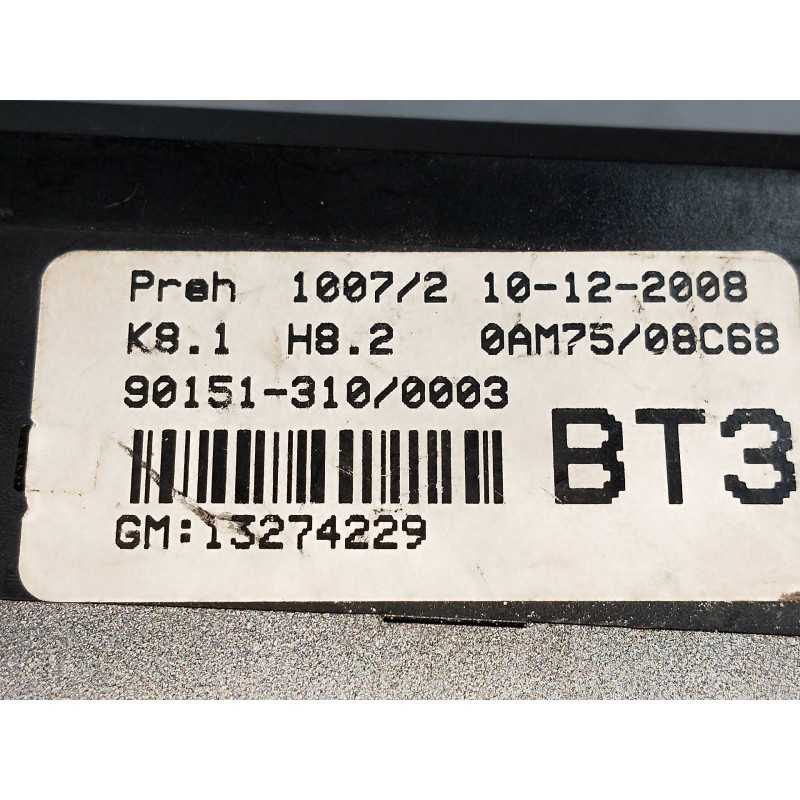 Recambio de mando calefaccion / aire acondicionado para opel zafira b 1.6 16v cat referencia OEM IAM 13274229 90151310 