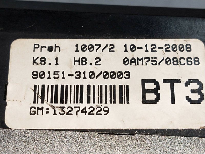 Recambio de mando calefaccion / aire acondicionado para opel zafira b 1.6 16v cat referencia OEM IAM 13274229 90151310 