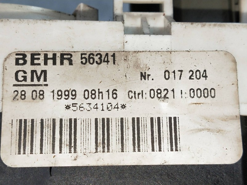 Recambio de mando calefaccion / aire acondicionado para opel zafira a 1.8 16v cat referencia OEM IAM 5634104  