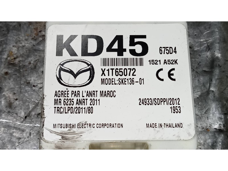 Recambio de modulo electronico para mazda 3 lim. () luxury referencia OEM IAM KD45675D4 X1T65072 