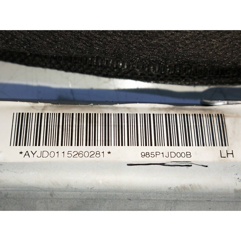 Recambio de airbag cortina delantero izquierdo para nissan qashqai (j10) tekna premium referencia OEM IAM 985P1JD00B  