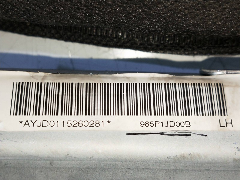 Recambio de airbag cortina delantero izquierdo para nissan qashqai (j10) tekna premium referencia OEM IAM 985P1JD00B  