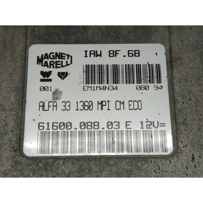 Recambio de centralita motor uce para alfa romeo 33 berlina 1.4 ie referencia OEM IAM IAW8F68 6160008803 