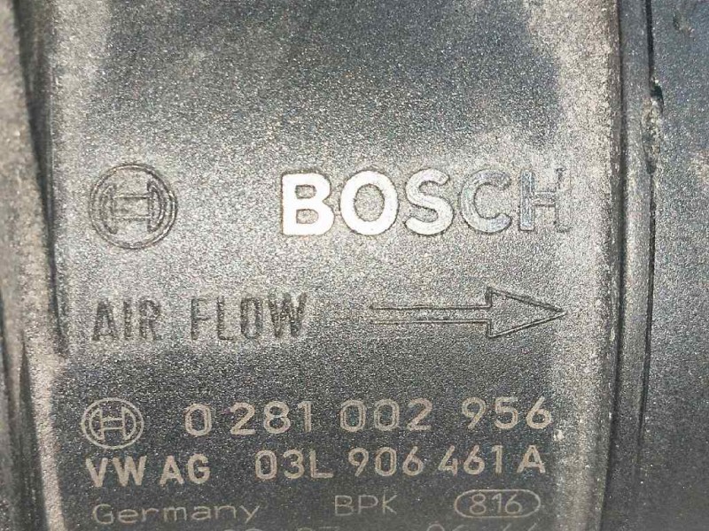 Recambio de caudalimetro para seat exeo berlina (3r2) 2.0 tdi referencia OEM IAM 0281002956 03L906461A BOSCH