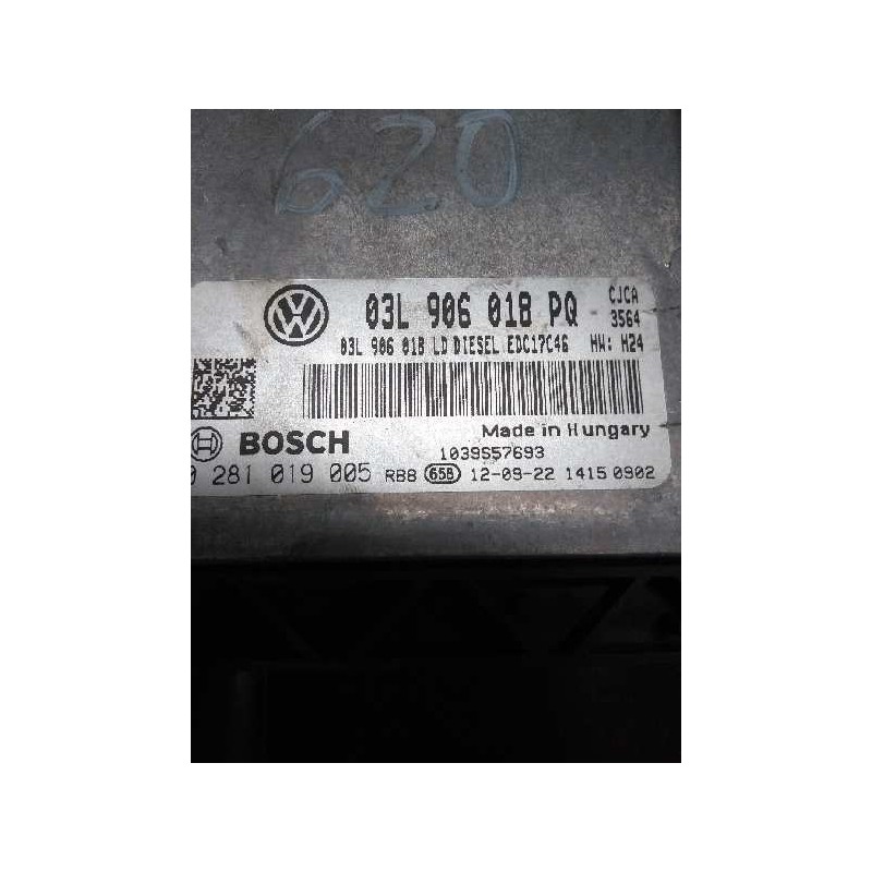 Recambio de centralita motor uce para seat exeo berlina (3r2) 2.0 tdi referencia OEM IAM 0281019005 03L906018PQ 03L906018LD EDC1