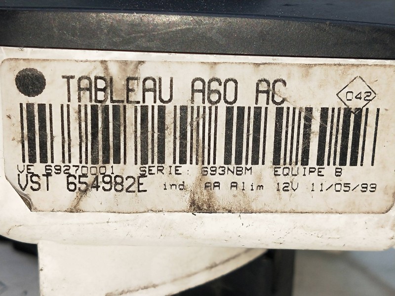 Recambio de mando calefaccion / aire acondicionado para renault clio ii fase i (b/cbo) 1.9 diesel referencia OEM IAM 69270001 65