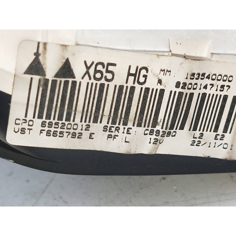 Recambio de mando calefaccion / aire acondicionado para renault clio ii fase ii (b/cb0) authentique referencia OEM IAM 69520012 