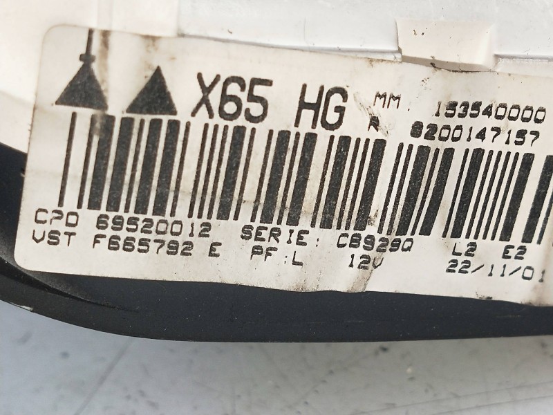 Recambio de mando calefaccion / aire acondicionado para renault clio ii fase ii (b/cb0) authentique referencia OEM IAM 69520012 