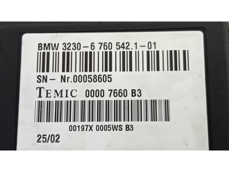 Recambio de modulo electronico para bmw serie 7 (e65/e66) 745i referencia OEM IAM 323067605421  