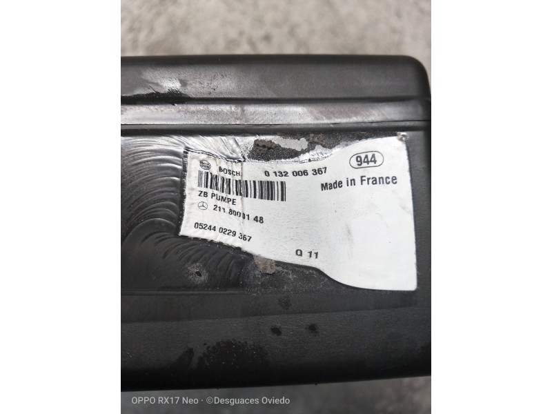 Recambio de compresor cierre centralizado para mercedes clase e (w211) berlina e 280 cdi (211.020) referencia OEM IAM 0132006367