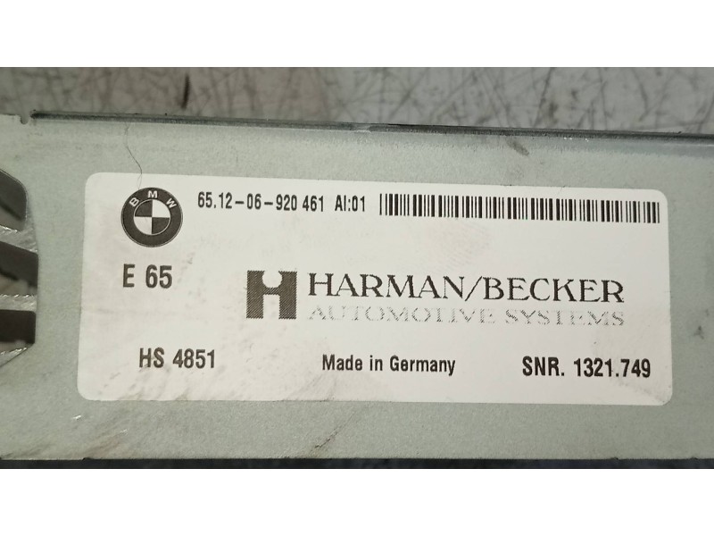 Recambio de modulo electronico para bmw serie 7 (e65/e66) 745i referencia OEM IAM 651206920461  