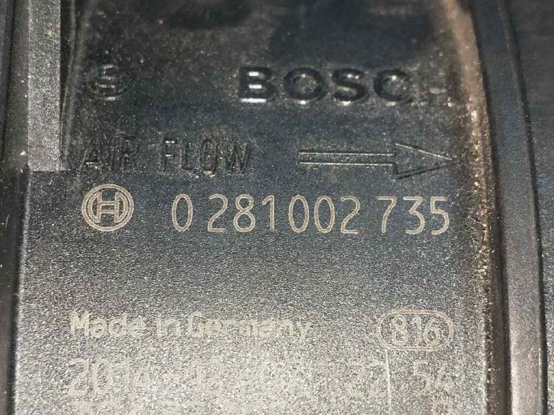 Recambio de caudalimetro para volkswagen t5 transporter/furgoneta 2.5 tdi referencia OEM IAM 0281002735 BOSCH 