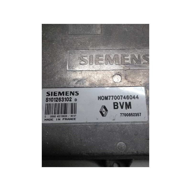 Recambio de centralita motor uce para renault 19 cabriolet (d53) 1.8 mono cat referencia OEM IAM S101263102D HOM7700746044 77008