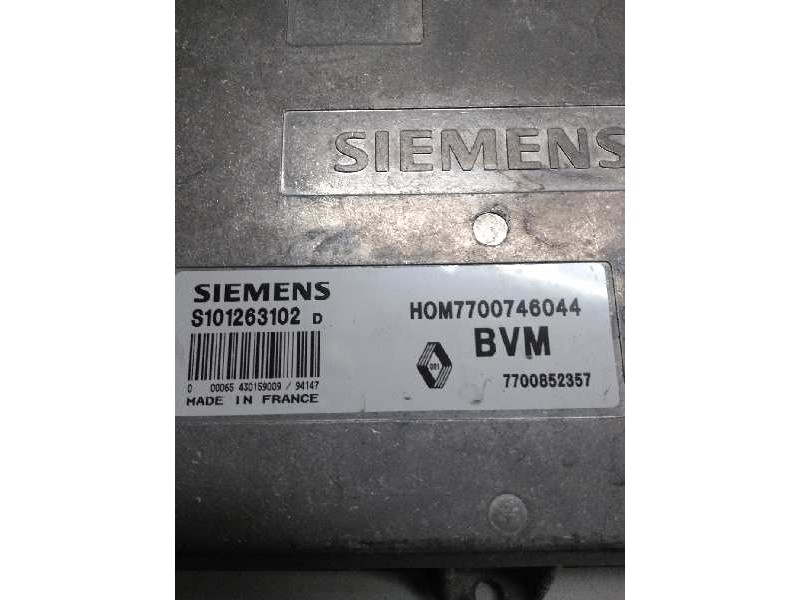 Recambio de centralita motor uce para renault 19 cabriolet (d53) 1.8 mono cat referencia OEM IAM S101263102D HOM7700746044 77008