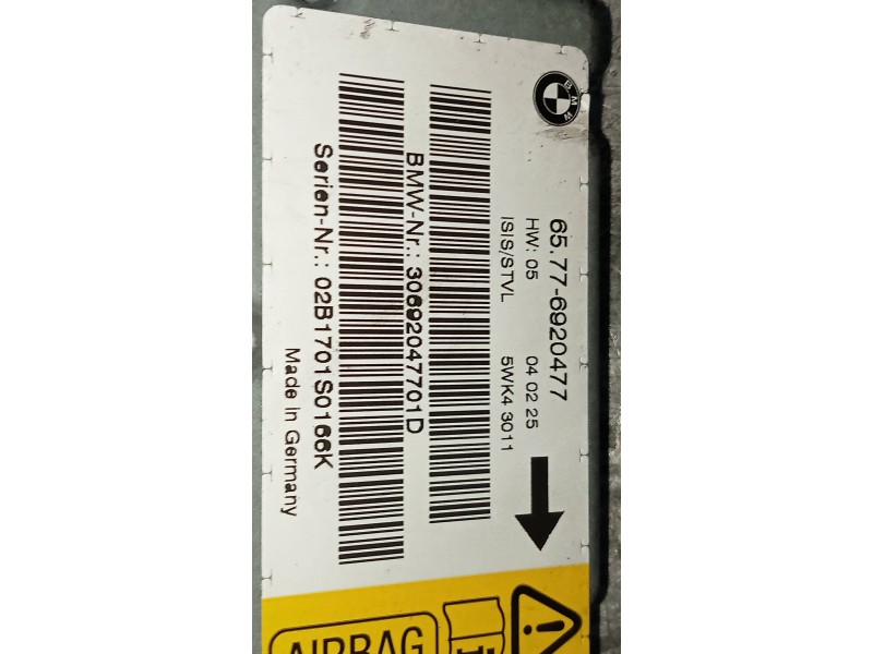 Recambio de modulo electronico para bmw serie 7 (e65/e66) 745i referencia OEM IAM 65776920477 5WK43011 