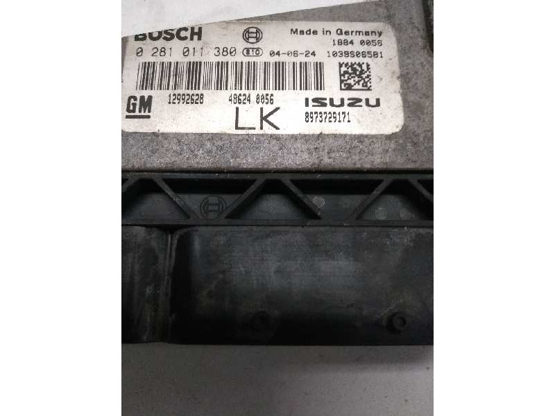 Recambio de centralita motor uce para opel astra h berlina 1.7 16v cdti referencia OEM IAM 0281011380 12992628 LK 8973729171