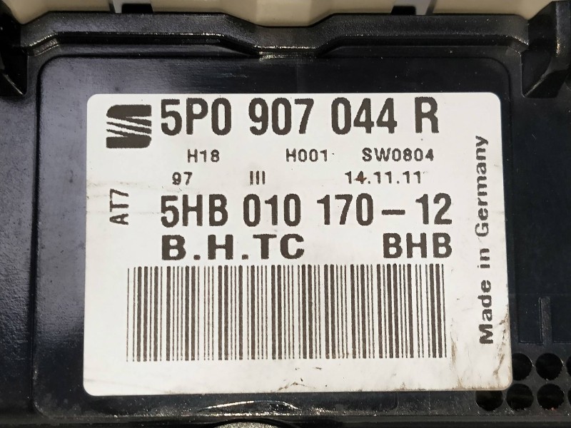 Recambio de mando calefaccion / aire acondicionado para seat leon (1p1) 1.6 tdi referencia OEM IAM 5P0907044R 5HB01017012 