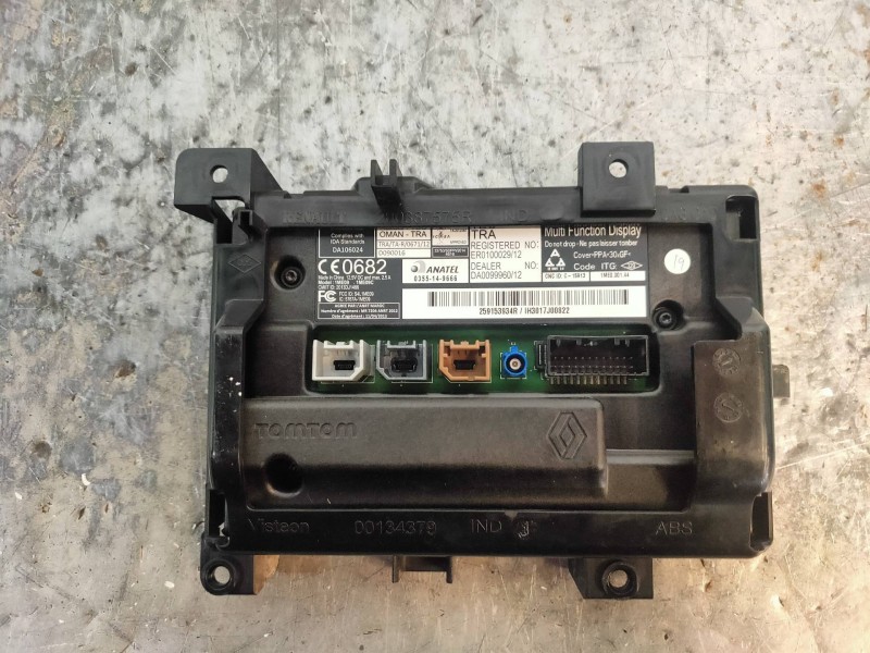 Recambio de pantalla multifuncion para renault captur xmod referencia OEM IAM 259153934R 0355149666 