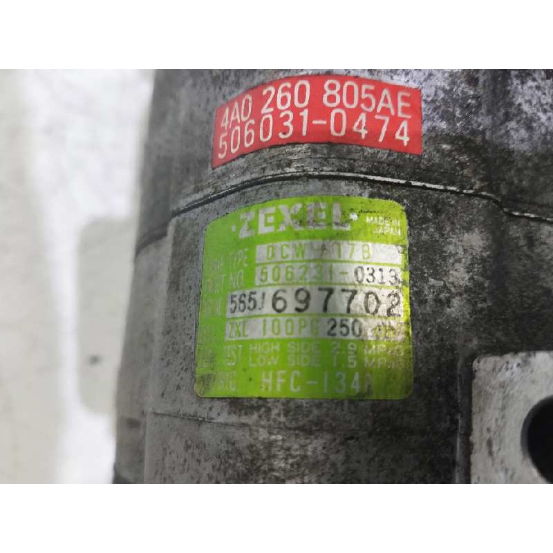 Recambio de compresor aire acondicionado para audi coupe (8b3) 2.0 16v cat (ace) referencia OEM IAM 4A0260805AE 5062310313 50603