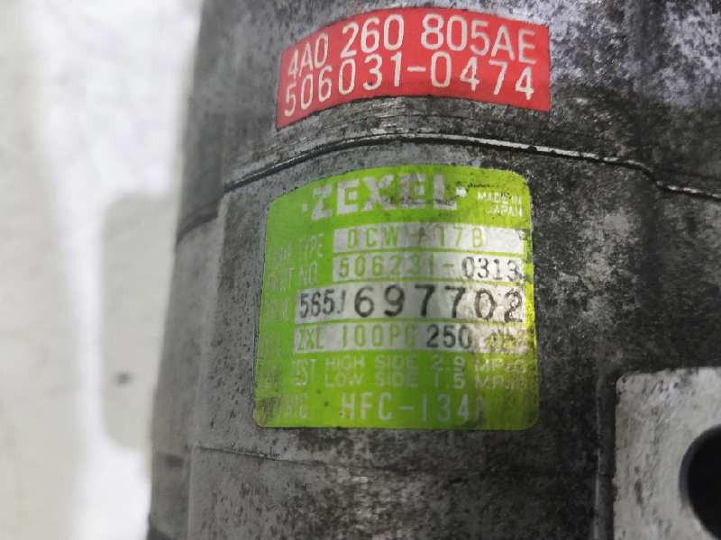 Recambio de compresor aire acondicionado para audi coupe (8b3) 2.0 16v cat (ace) referencia OEM IAM 4A0260805AE 5062310313 50603