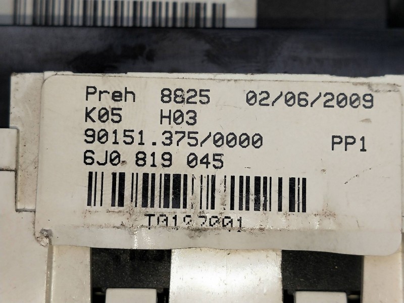 Recambio de mando calefaccion / aire acondicionado para seat ibiza (6j5) reference referencia OEM IAM 6J0819045  