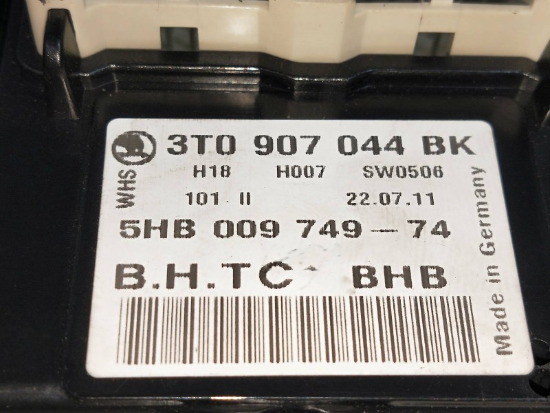 Recambio de mando calefaccion / aire acondicionado para skoda octavia berlina (1z3) collection referencia OEM IAM 3T0907044BK 5H