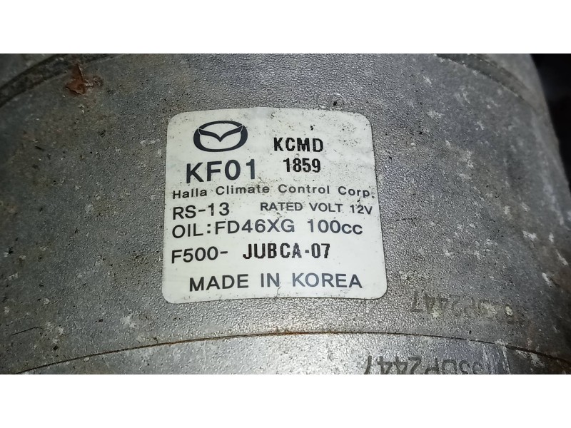 Recambio de compresor aire acondicionado para mazda 3 lim. () luxury referencia OEM IAM F500JUBCA07  