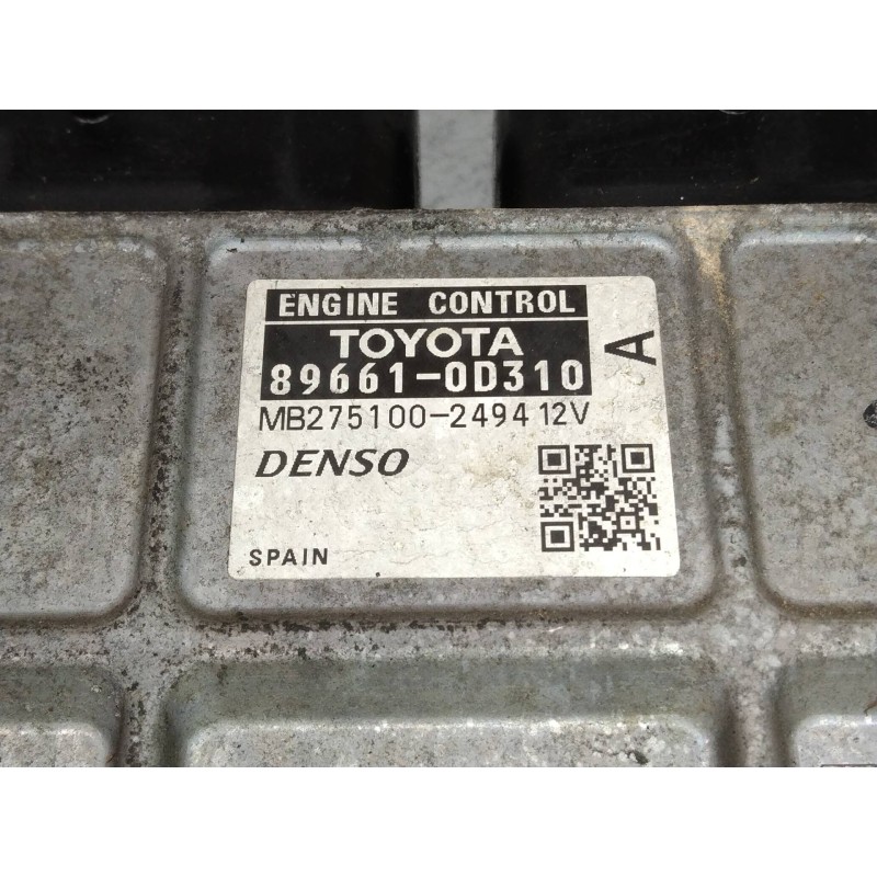 Recambio de centralita motor uce para toyota yaris (ksp9/scp9/nlp9) básico referencia OEM IAM 896610D310 MB2751002494 