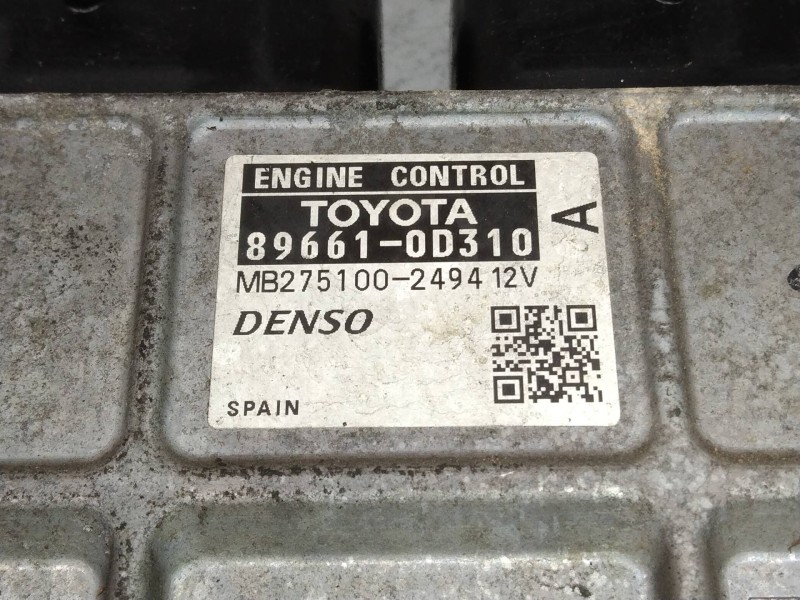Recambio de centralita motor uce para toyota yaris (ksp9/scp9/nlp9) básico referencia OEM IAM 896610D310 MB2751002494 