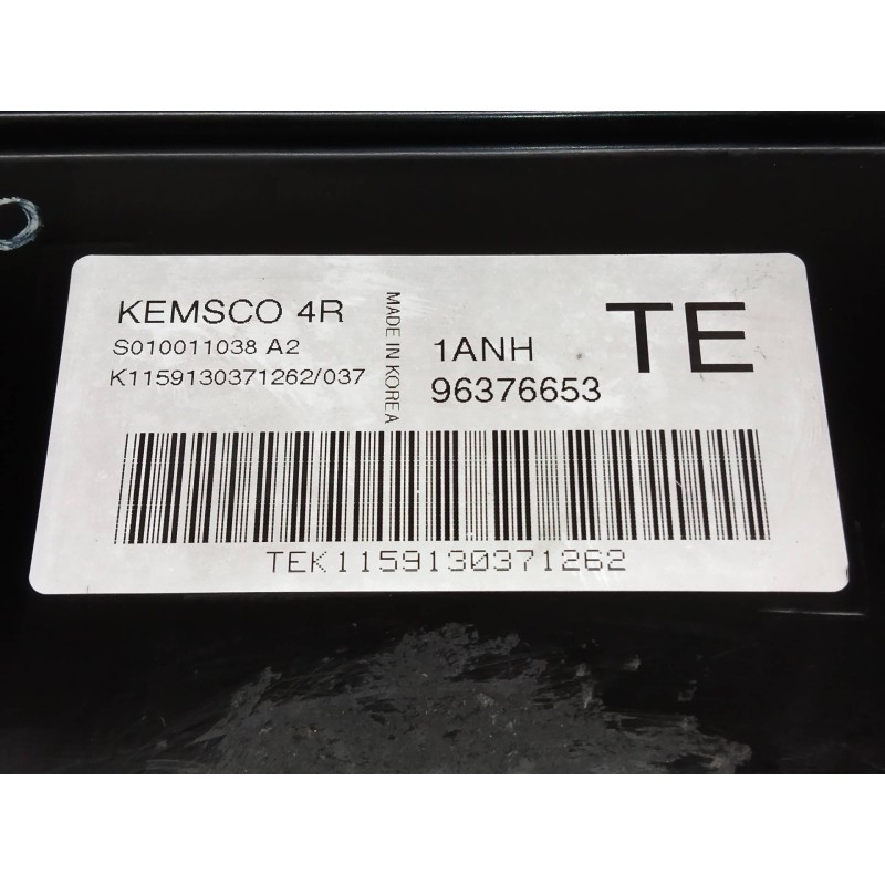 Recambio de centralita motor uce para daewoo kalos 1.2 se referencia OEM IAM S010011038A2 96376653 4R 1ANH TE