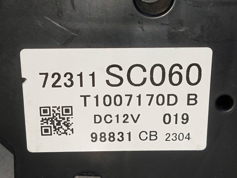 Recambio de mando calefaccion / aire acondicionado para subaru forester s12 2.0 diesel cat referencia OEM IAM 72311SC060 T100717