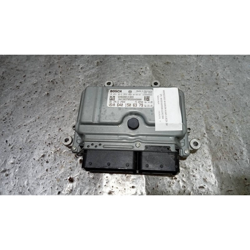 Recambio de centralita motor uce para mercedes clase a (w169) a 160 cdi (169.006) referencia OEM IAM 0281012952 A6401506379 