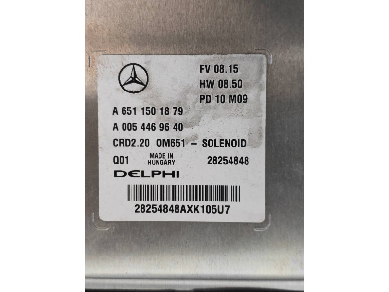 Recambio de centralita motor uce para mercedes vito kasten (639) 113 cdi extralang (639.605) referencia OEM IAM 28254848 A651150